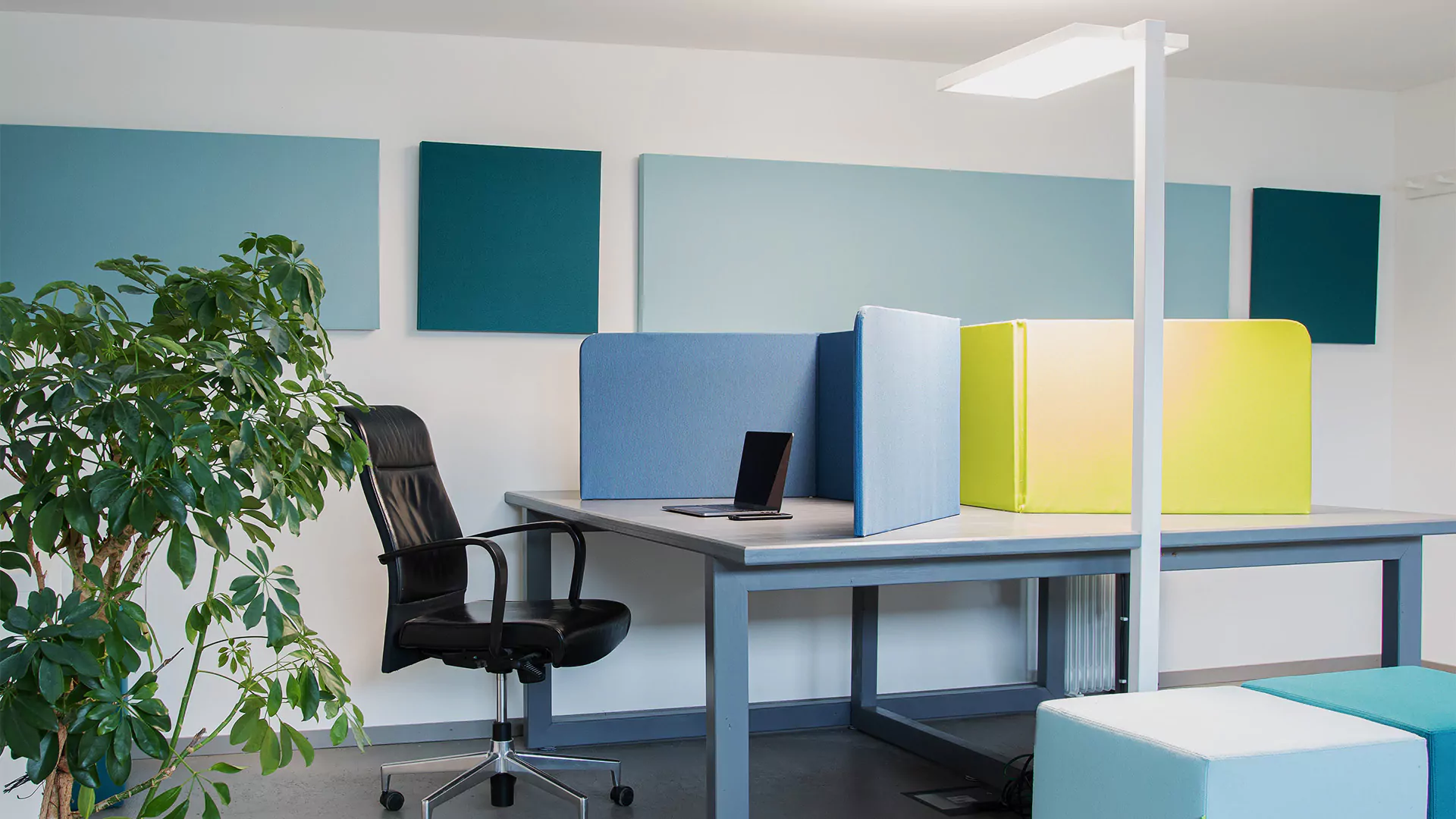 workplace multi person office acoustics shielding acoustics solutions
