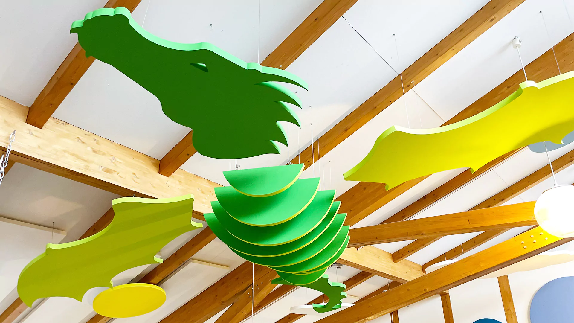 Acoustic solution ceiling Acoustic dragon kindergarten